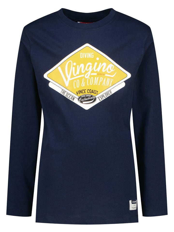 

Vingino Футболка с длинными рукавами темно-синего цвета