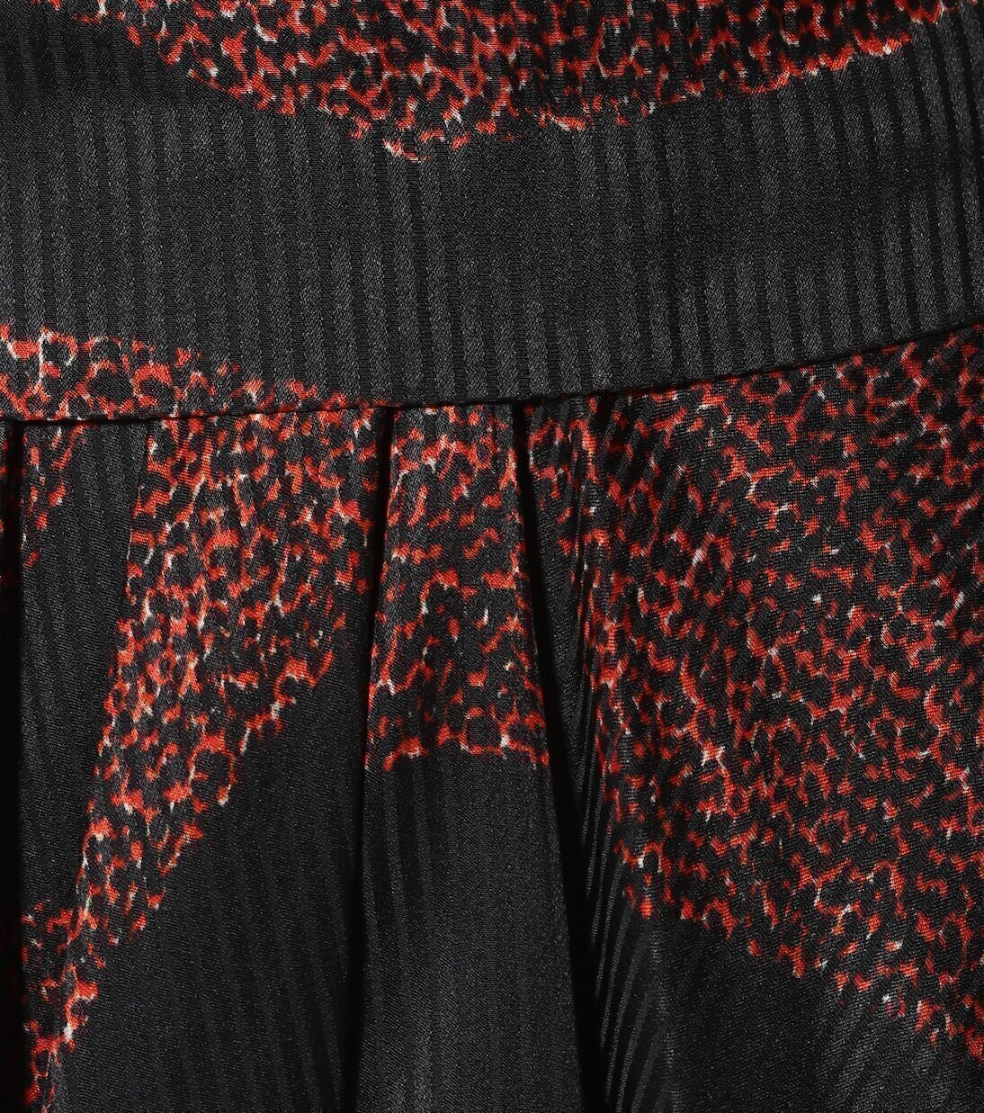 Платье миди Romina с принтом из смесового шелка Isabel Marant, черный — фото 4