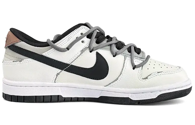 

Кроссовки Nike Dunk Skateboarding Shoes Women's Low-top Gray, белый