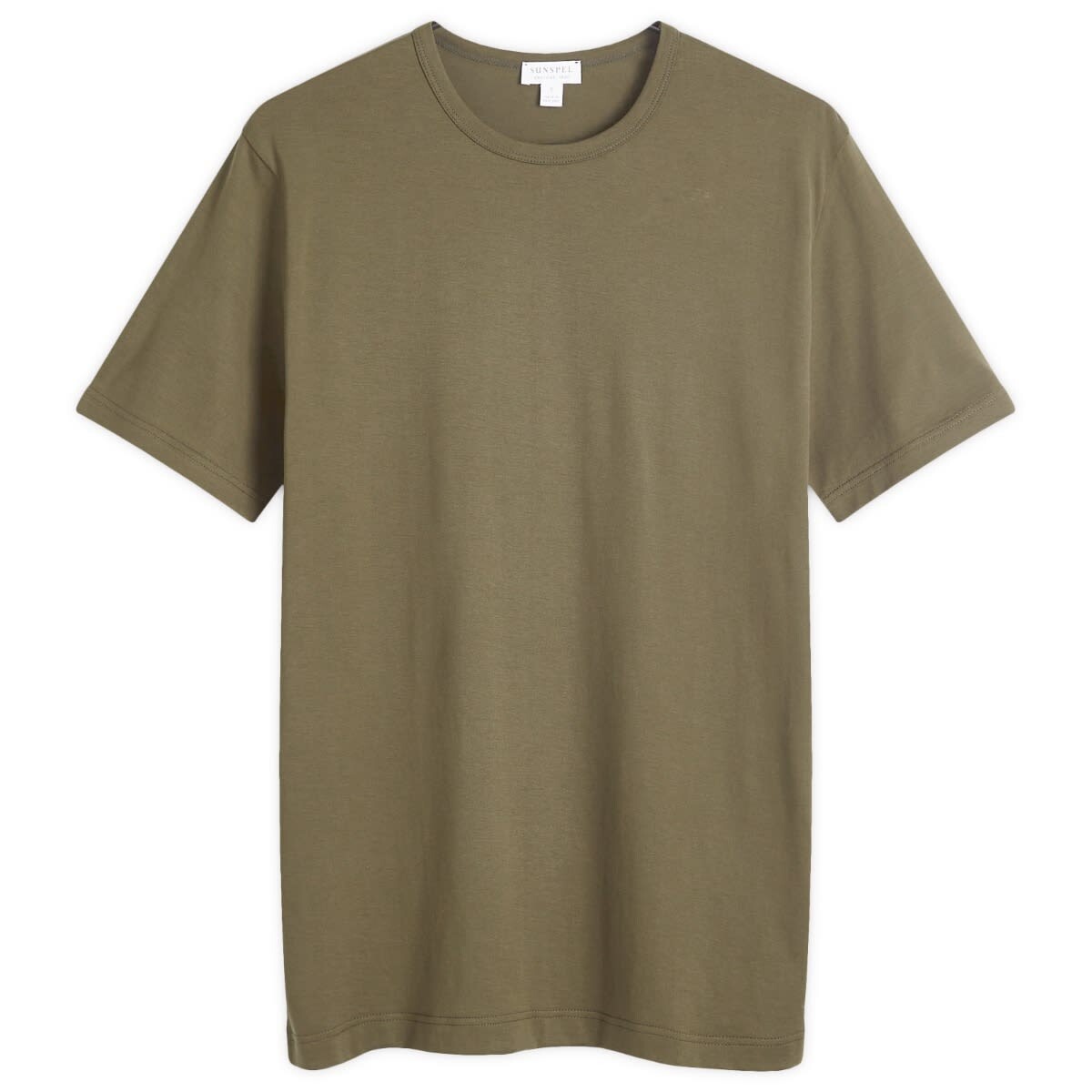 

Футболка Sunspel Classic Crew Neck T-Shirt, хаки