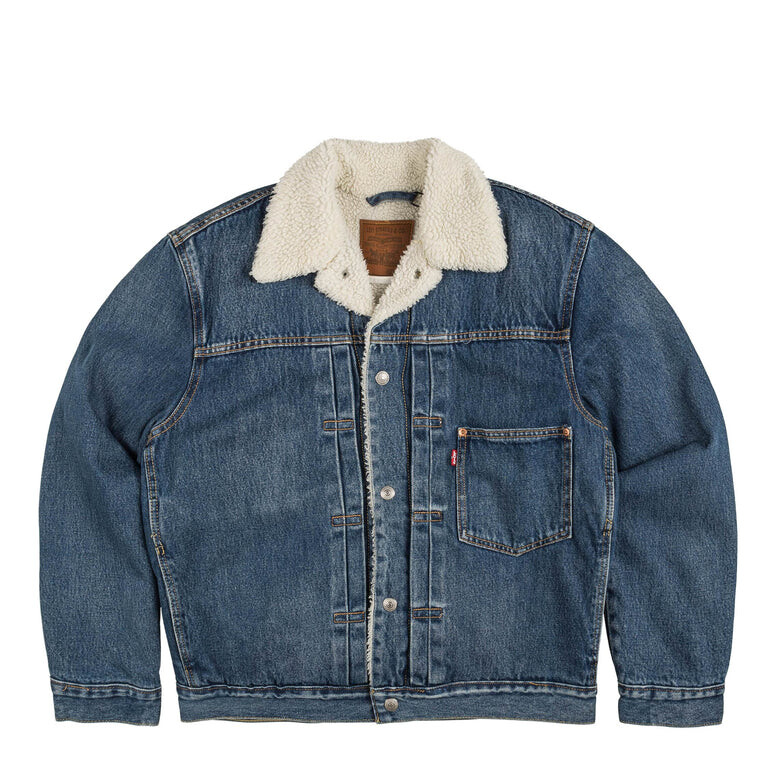 

Куртка type 1 sherpa trucker jacket Levi'S, индиго