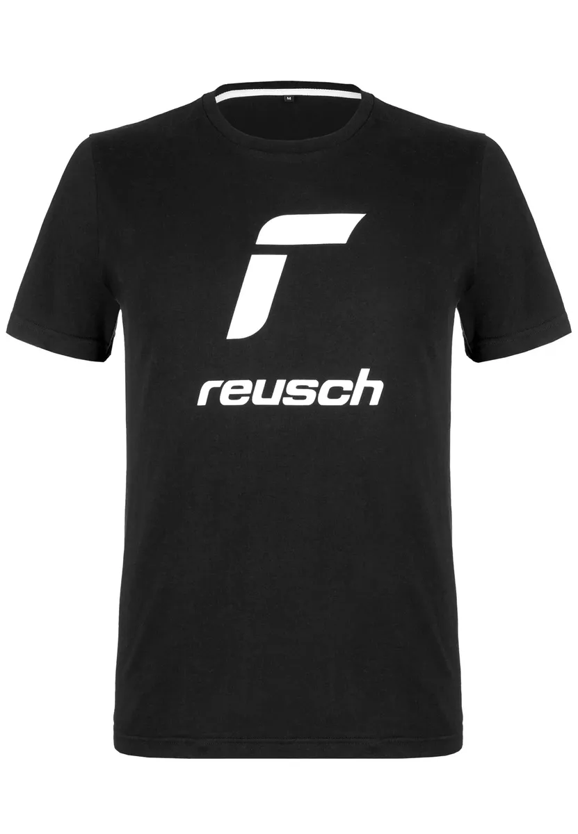 

Футболка Reusch с удобным круглым воротником, черно-белый