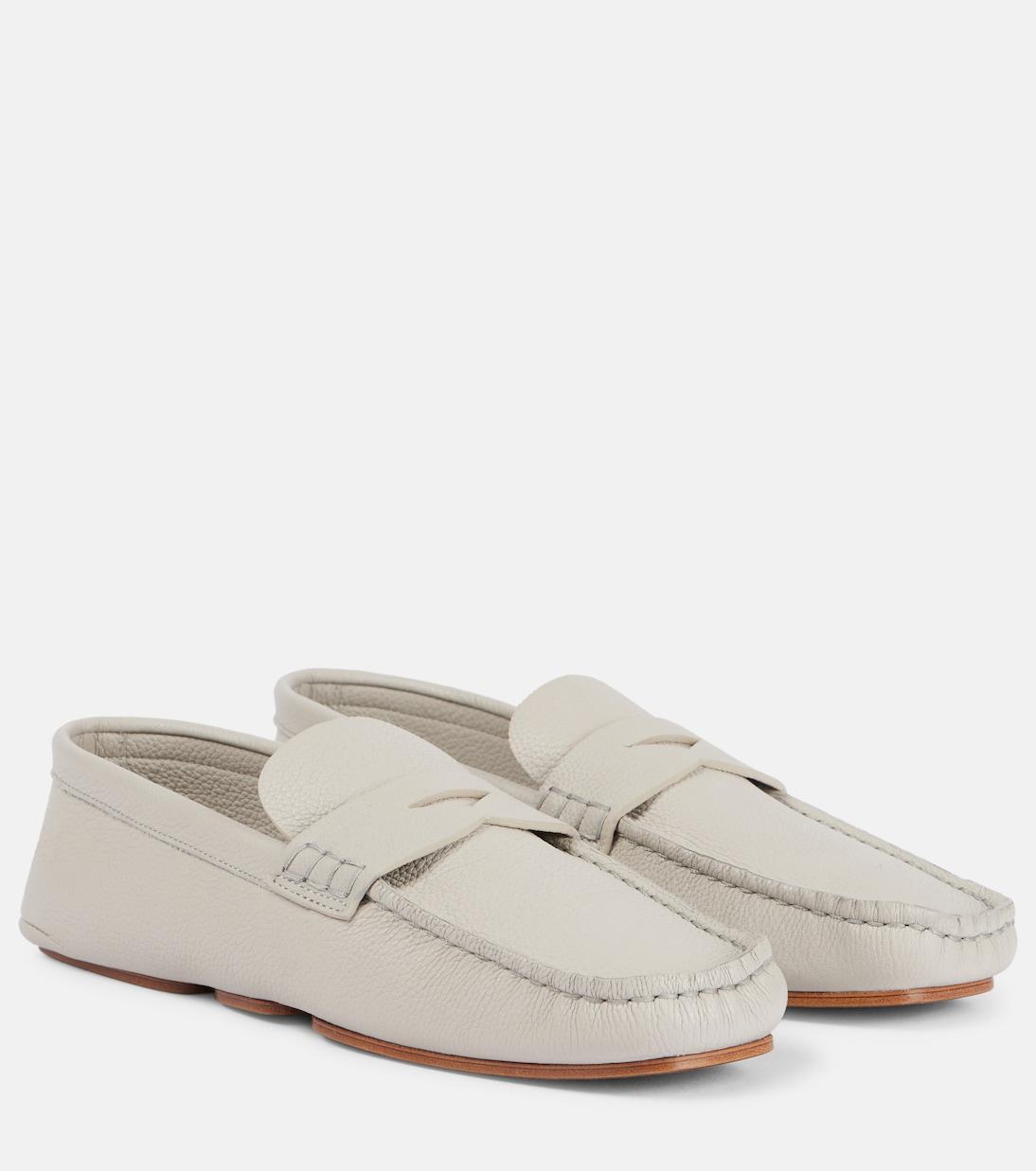 Пенни-лоферы Billy из кожи Khaite, Light Grey