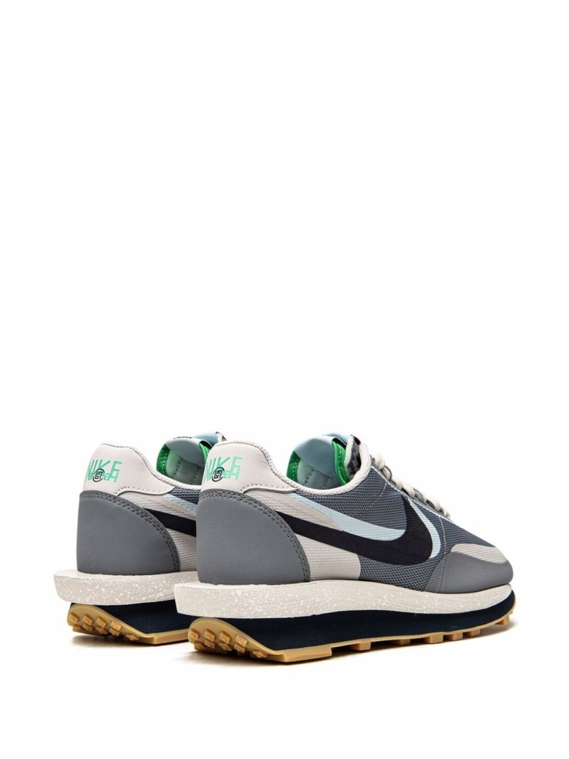Кроссовки x Clot x sacai LDWaffle Cool Grey Nike, серый — фото 3