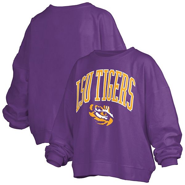 

Женский фиолетовый оверсайз свитшот lsu tigers janise arch over logo Pressbox