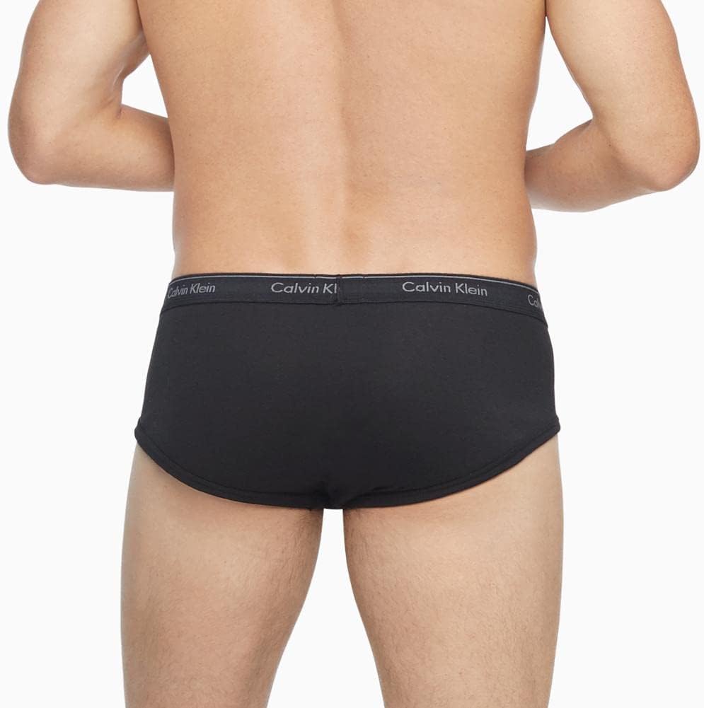 Мужские классические хлопковые трусы Calvin Klein, упаковка, 6 Black — фото 3