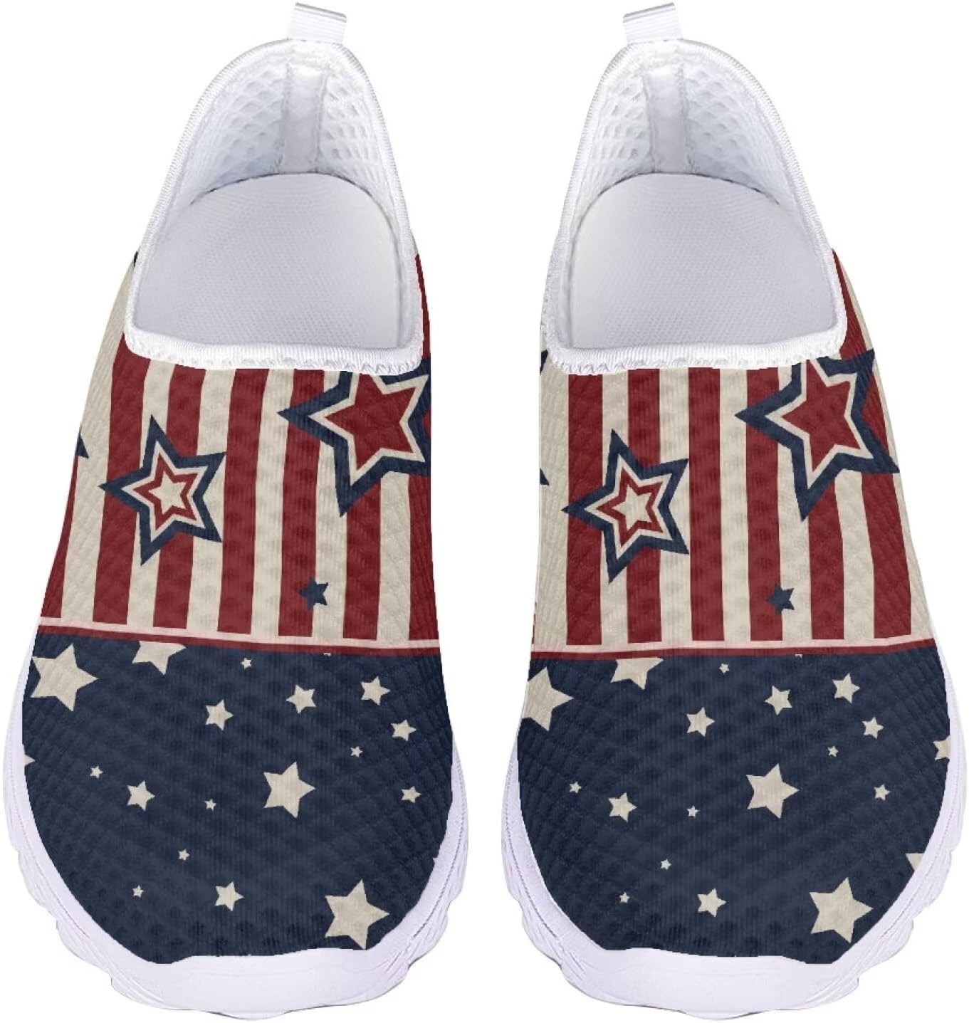 

Кроссовки Kuiaobaty Fashion легкие, дышащие, слипоны для ходьбы, спортивная повседневная обувь, лоферы для женщин и мужчин, American Flag - J