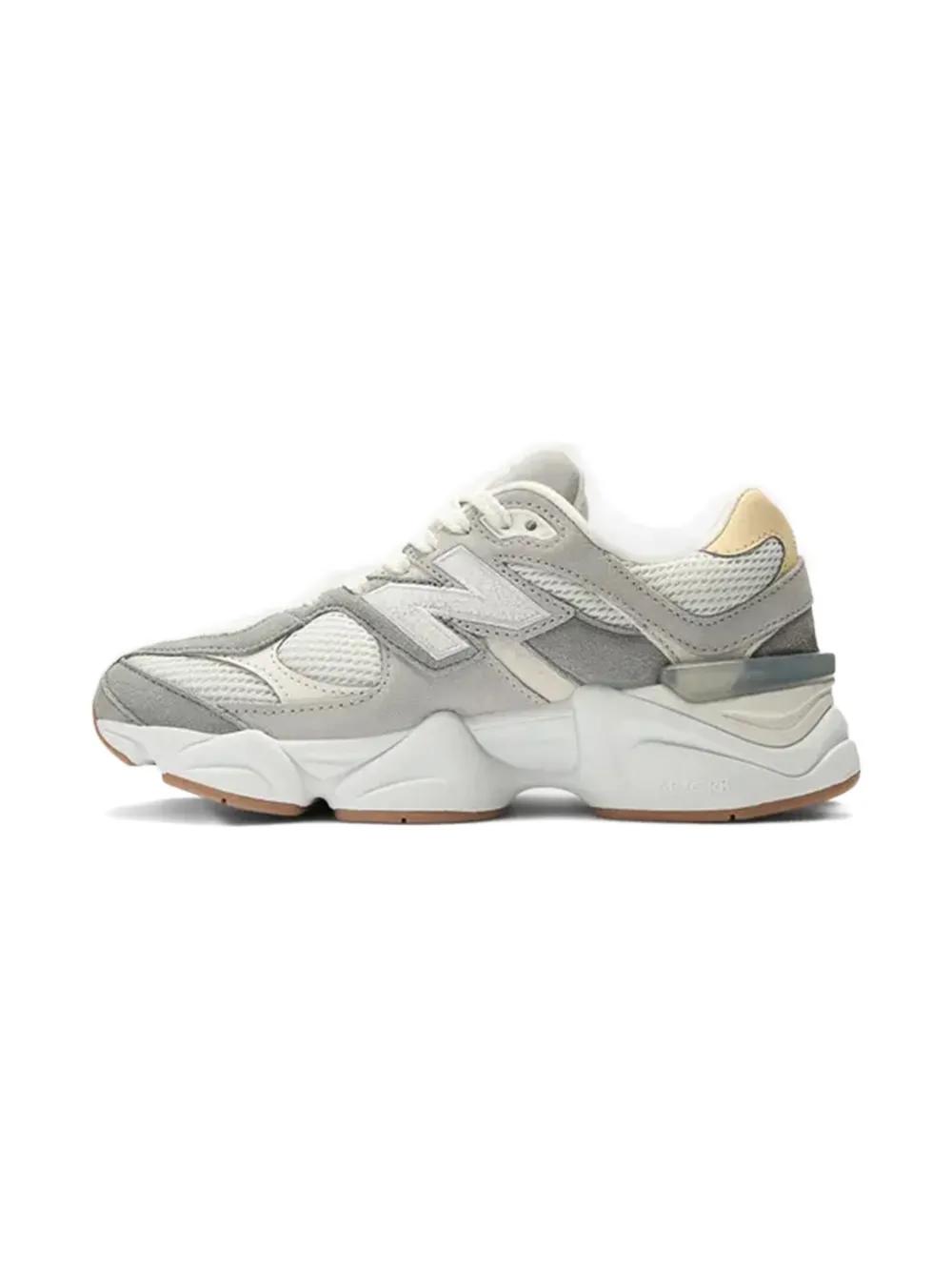 Сетчатые кроссовки на шнуровке New Balance Kids, серый — фото 4