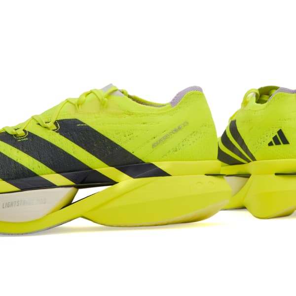 Кроссовки Adidas adizero prime x3 на струнах Adidas Running, solar желтый, solar желтый & solar желтый — фото 4