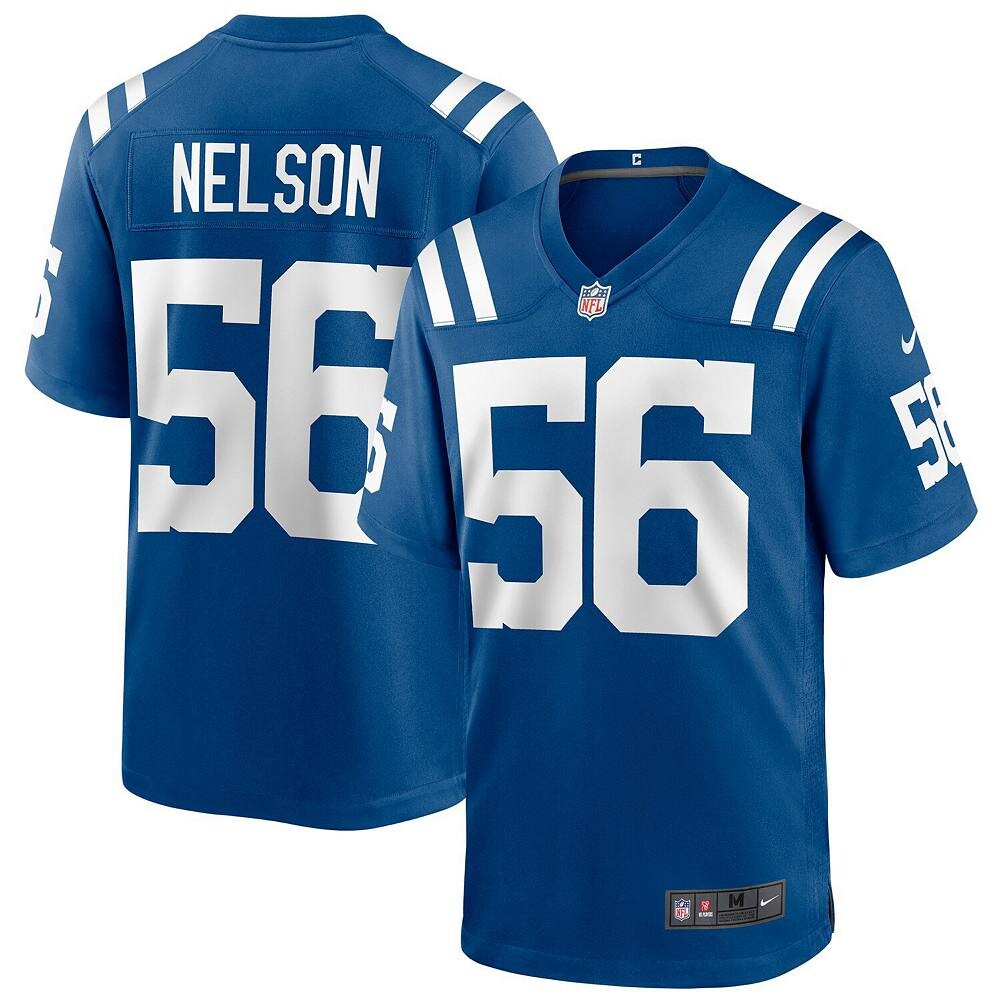 Мужское джерси Nike Quenton Nelson Royal Indianapolis Colts Player Game, цвет Clt Blue — фото 2