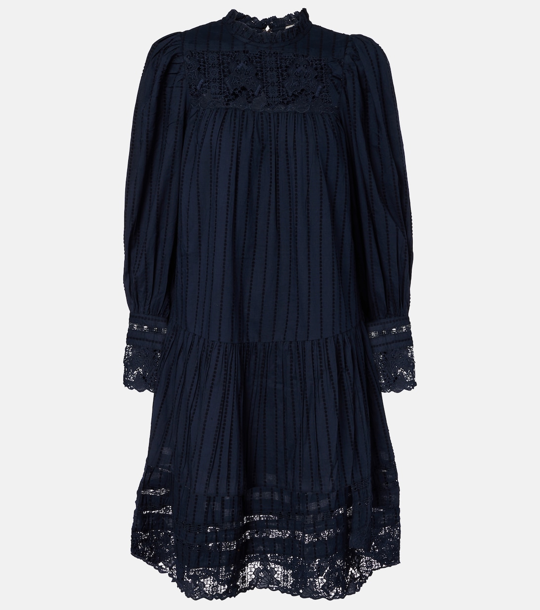 

Мини-платье из кружева и хлопка Ulla Johnson, Midnight