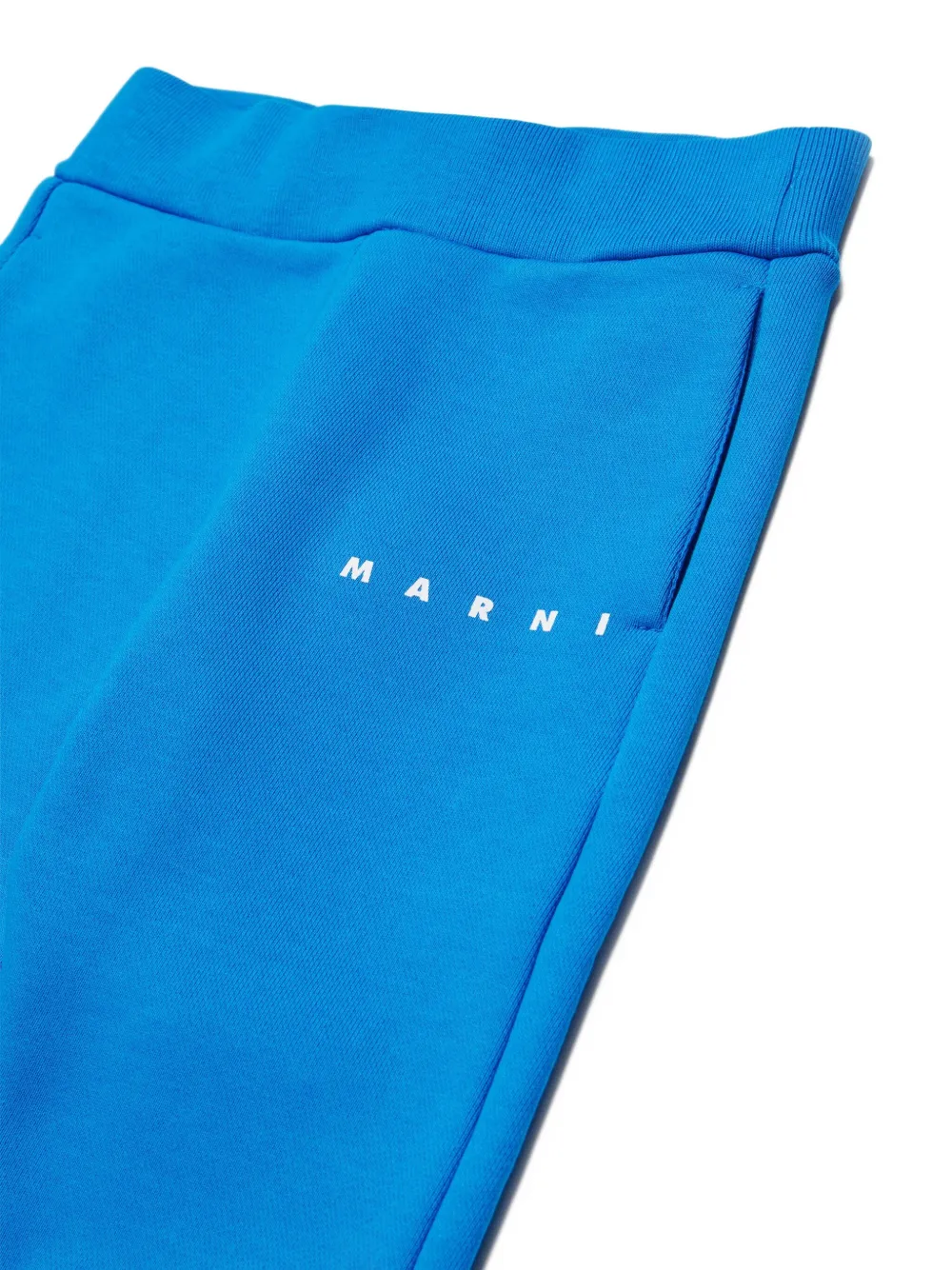 Спортивные брюки с логотипом Marni Kids, синий — фото 4