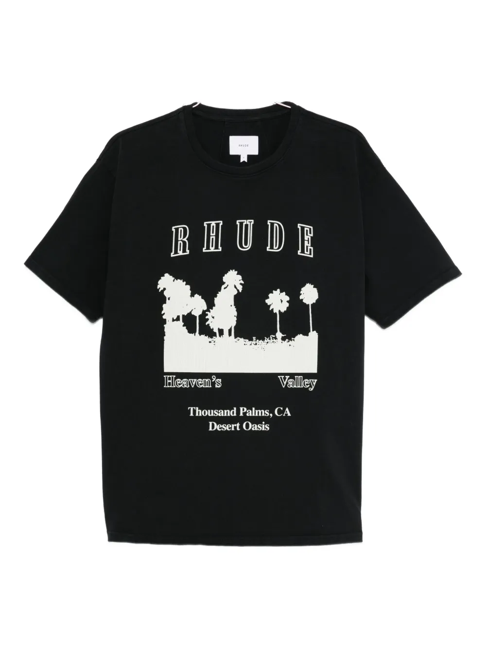 

Футболка с графическим принтом Rhude, черный