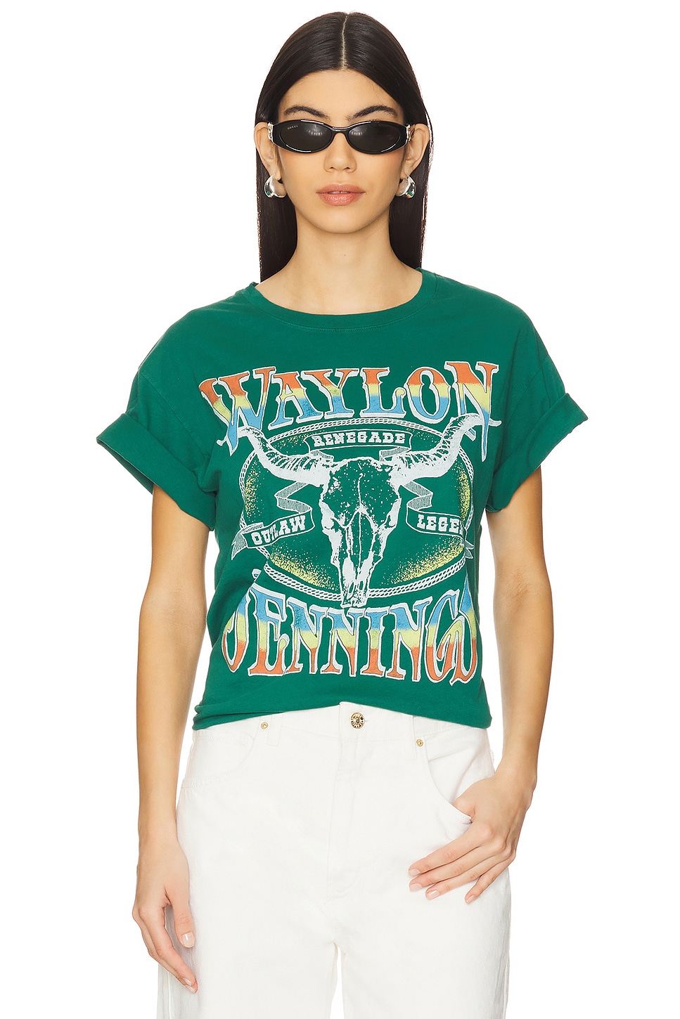 

Футболка "Waylon Jennings Outlaw Legend" для девушек Daydreamer, hunter