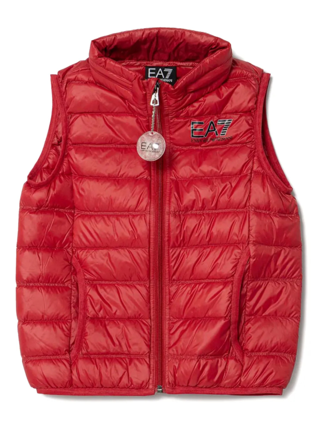 

Детский утепленный жилет Emporio Armani Kids, красный