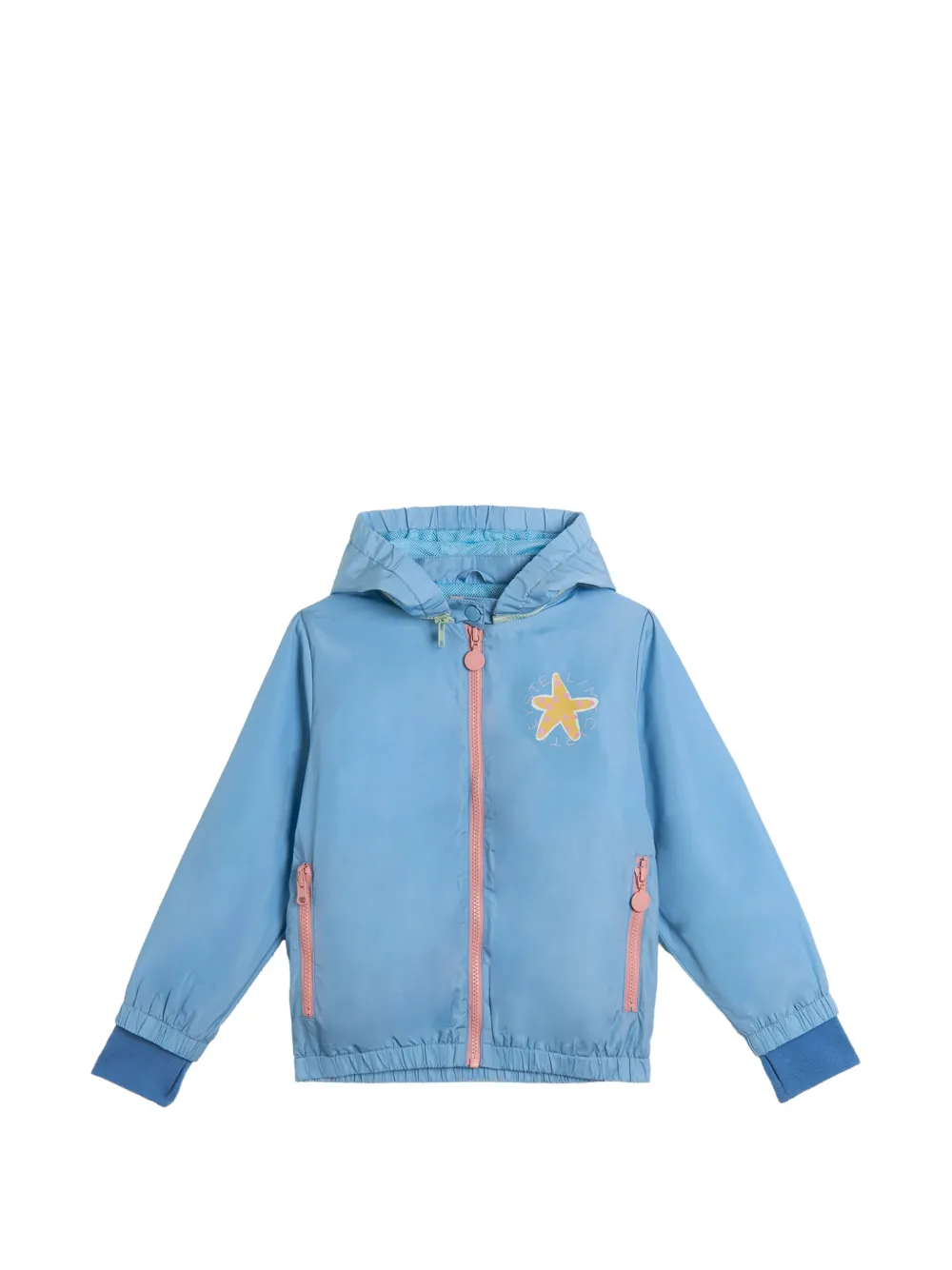 

Куртка с капюшоном и украшением в виде морской звезды Stella Mccartney Kids, синий