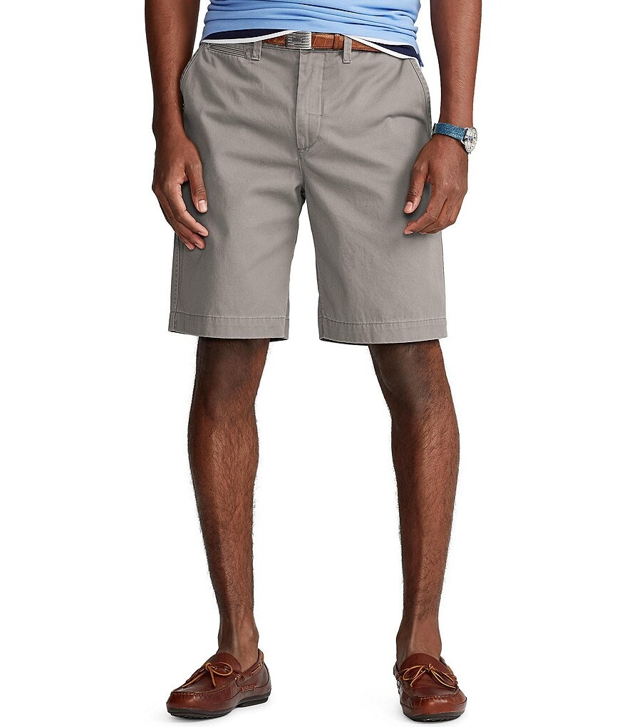 

Polo Ralph Lauren Big & Tall Classic Fit 10 1/4 и 11 1/4Шорты чинос с внутренними швами, серый
