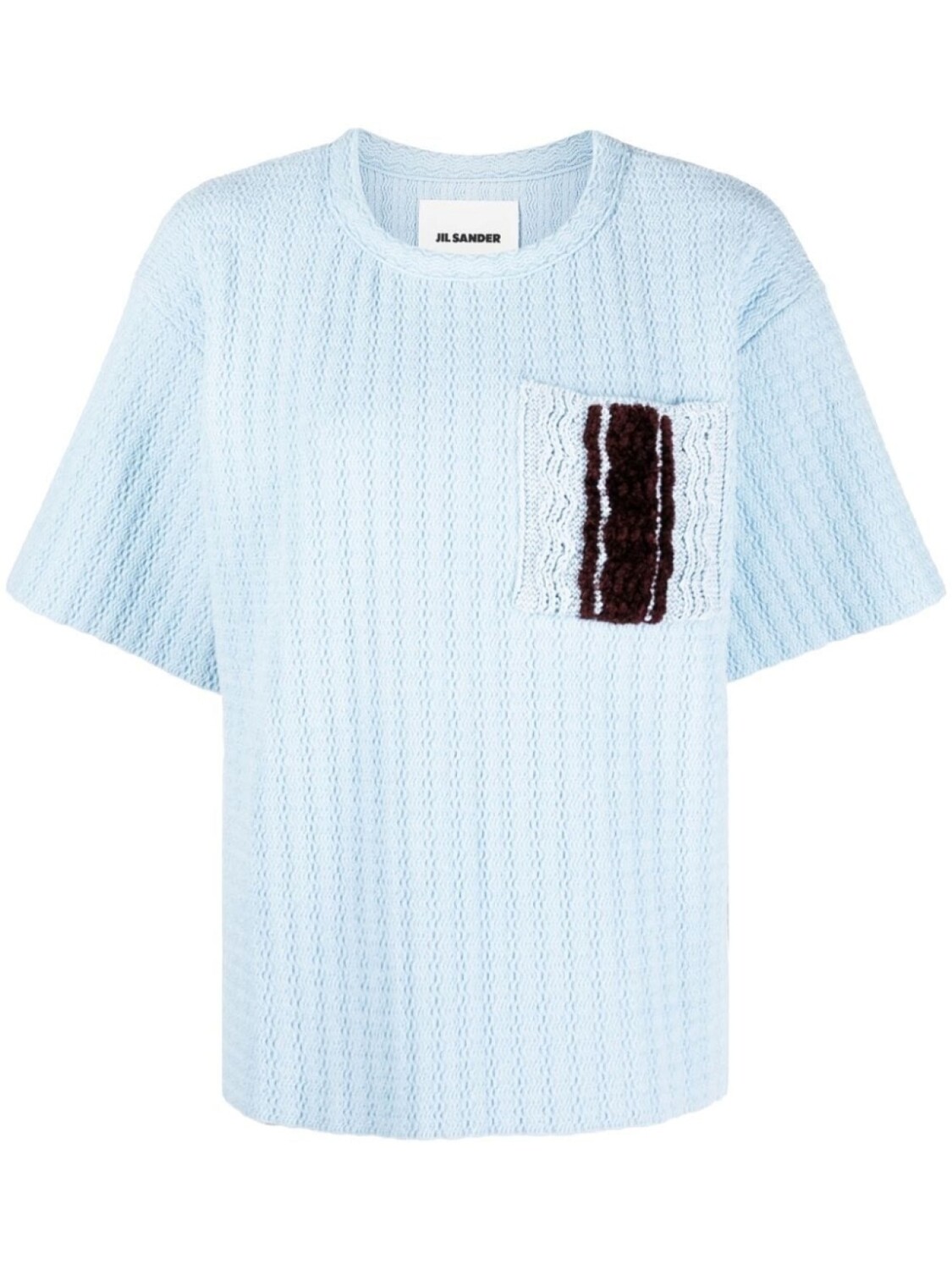 

Jil Sander трикотажный топ с короткими рукавами, синий