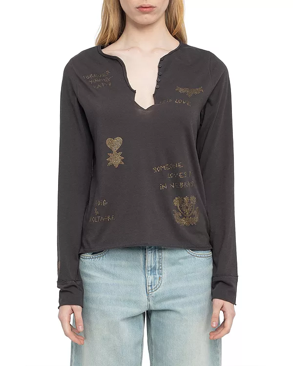 

Футболка Туни Zadig & Voltaire, коричневый