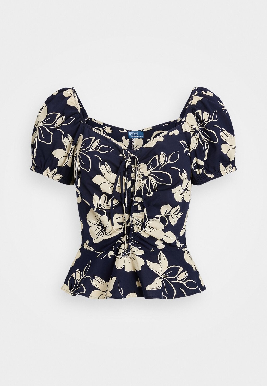 

Блуза FLORAL DRAWSTRING COTTON TOP Ralph Lauren, разноцветный
