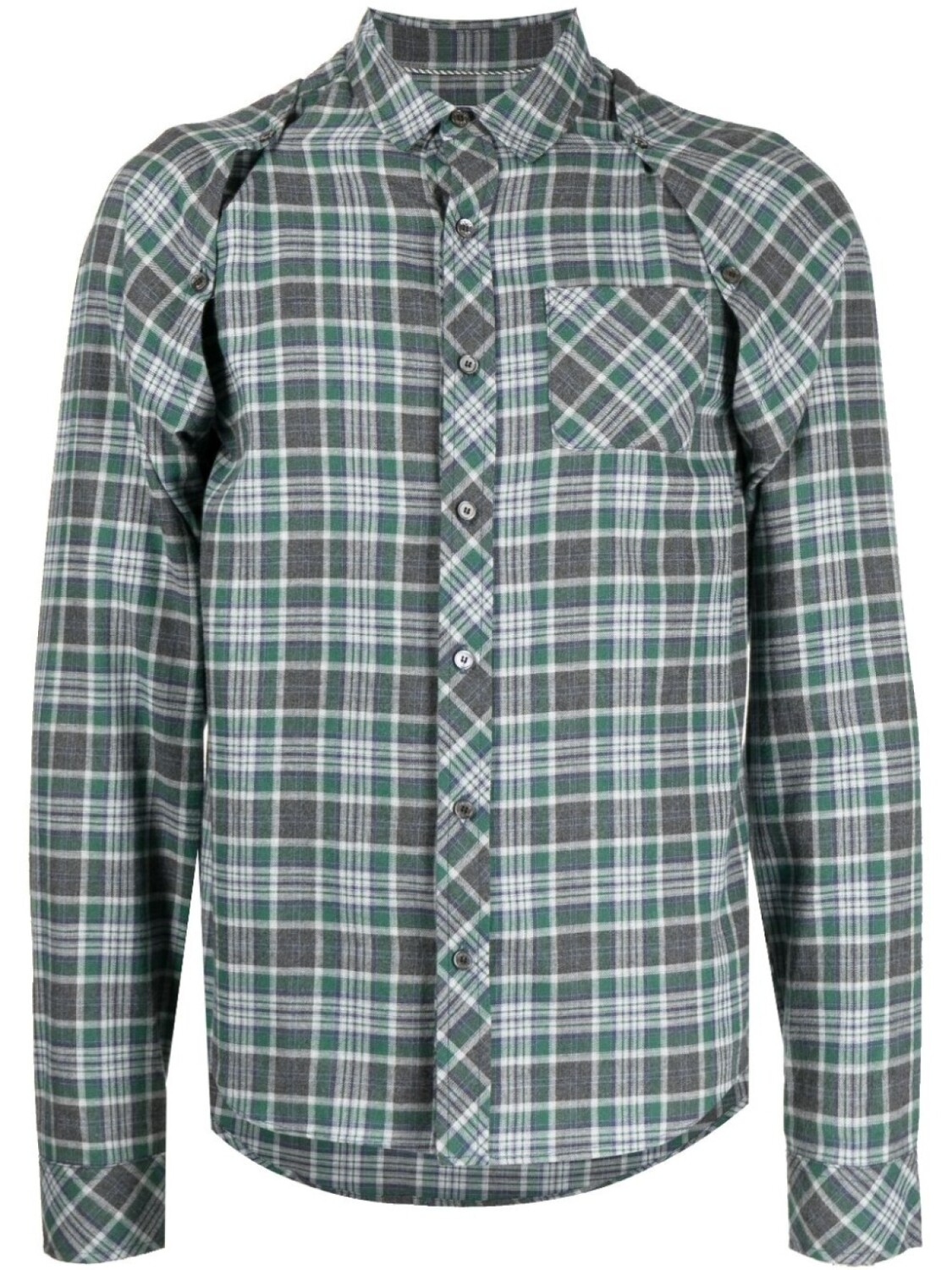 

Рубашка The Emile в клетку Private Stock, зеленый