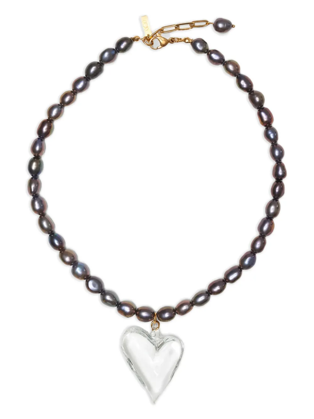 

Колье Heart Of Glass с подвеской Labelled Jewellery, коричневый