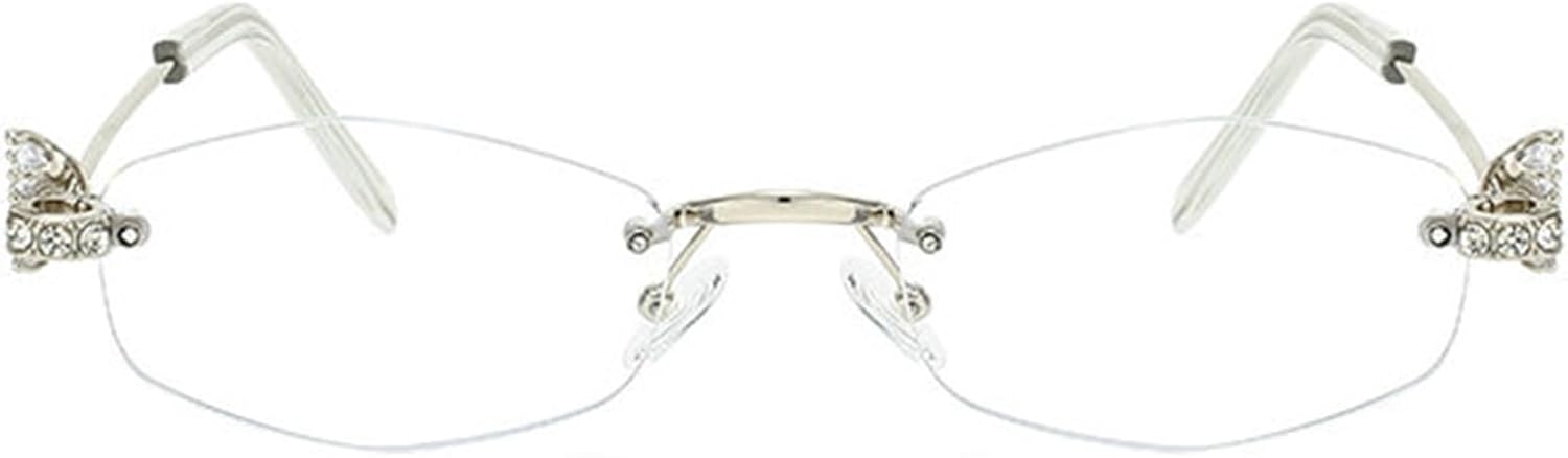 

Женские солнцезащитные очки Helena Fashion без оправы с ромбовидным рисунком, украшенные стразами, металлические, для вечеринок и отдыха на природе, мужские очки с защитой от УФ-излучения UV400, C5