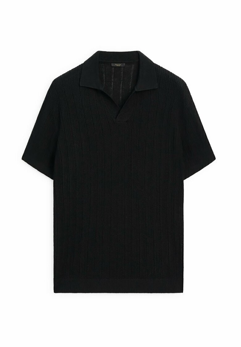 

Поло SHORT SLEEVE Massimo Dutti, черный