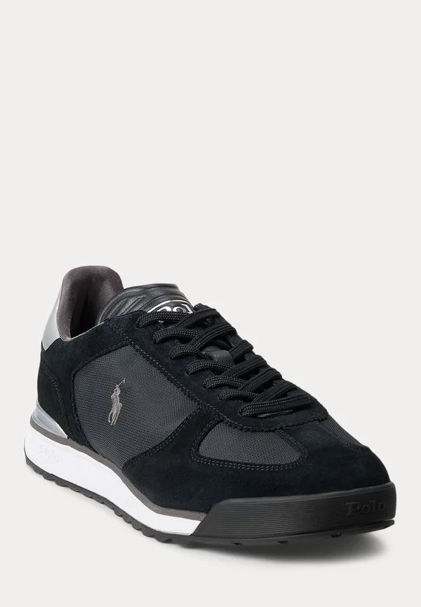 Кроссовки varick из замши и оксфордской кожи Polo Ralph Lauren, Black/Grey/Silver-Colours — фото 2