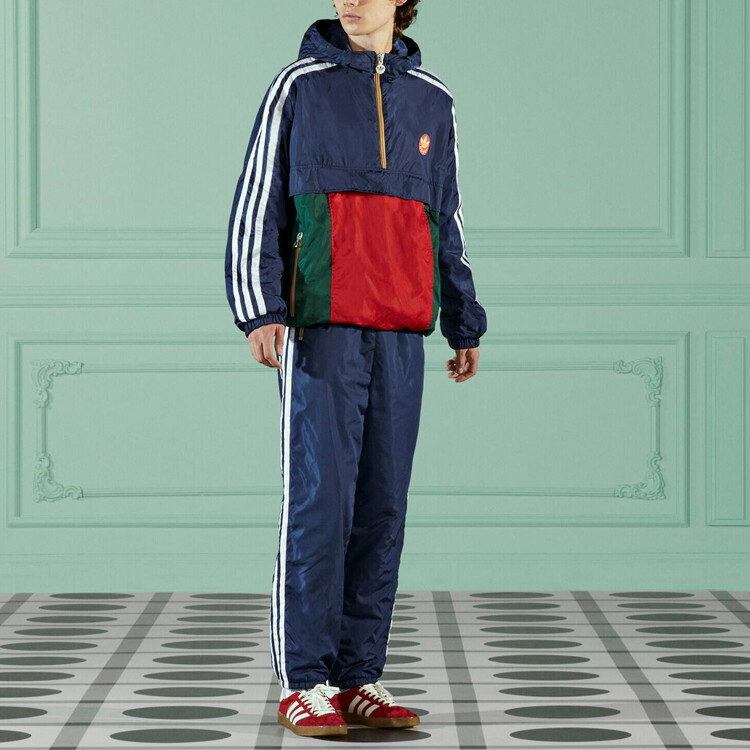 Спортивные штаны Gucci X Adidas, мужские, синие — фото 3