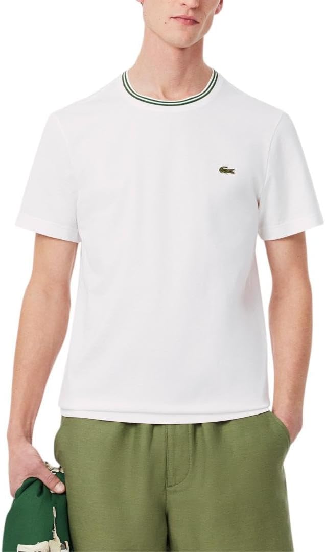 

Мужская футболка Lacoste Classic Fit Semi Fancy, White, Белый, Мужская футболка Lacoste Classic Fit Semi Fancy, White