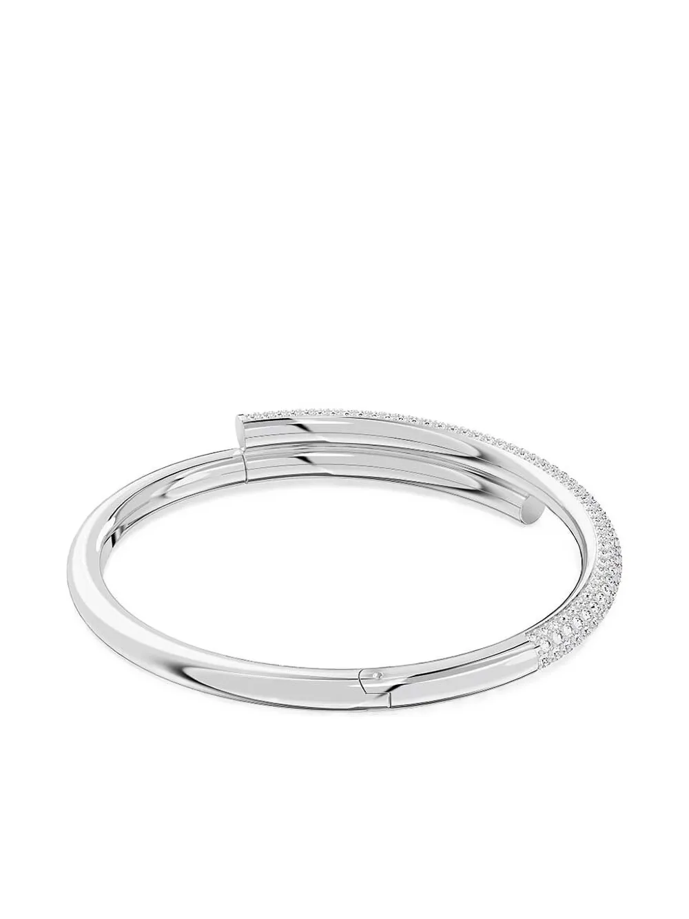 

Браслет-бэнгл Dextera с кристаллами Swarovski, серебряный