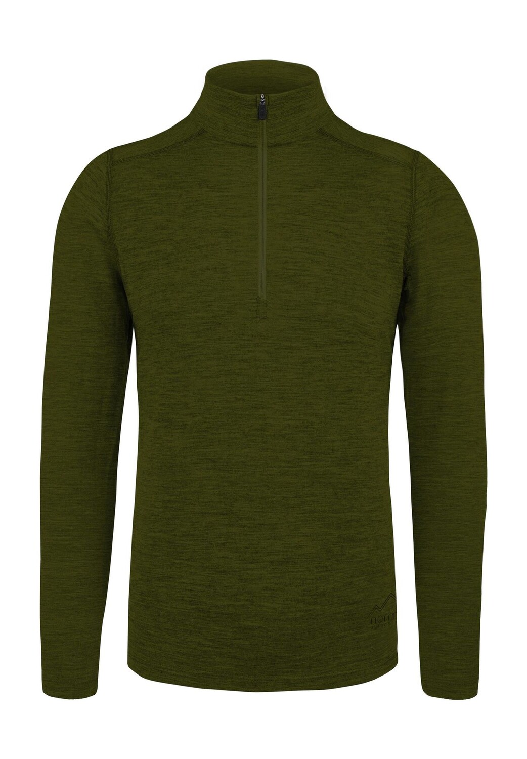 

Мужская куртка из шерсти мериноса с длинным рукавом и молнией 1/4 Canberra normani, зеленый