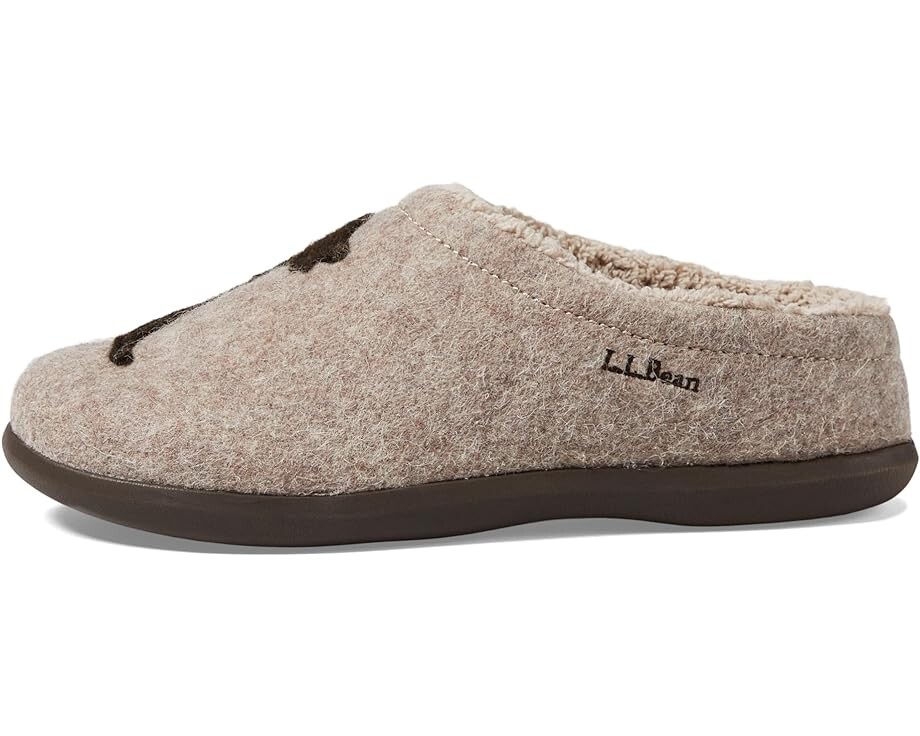 Тапочки L.L.Bean Daybreak Scuffs Motif, цвет Taupe/Chocolate Dog — фото 4