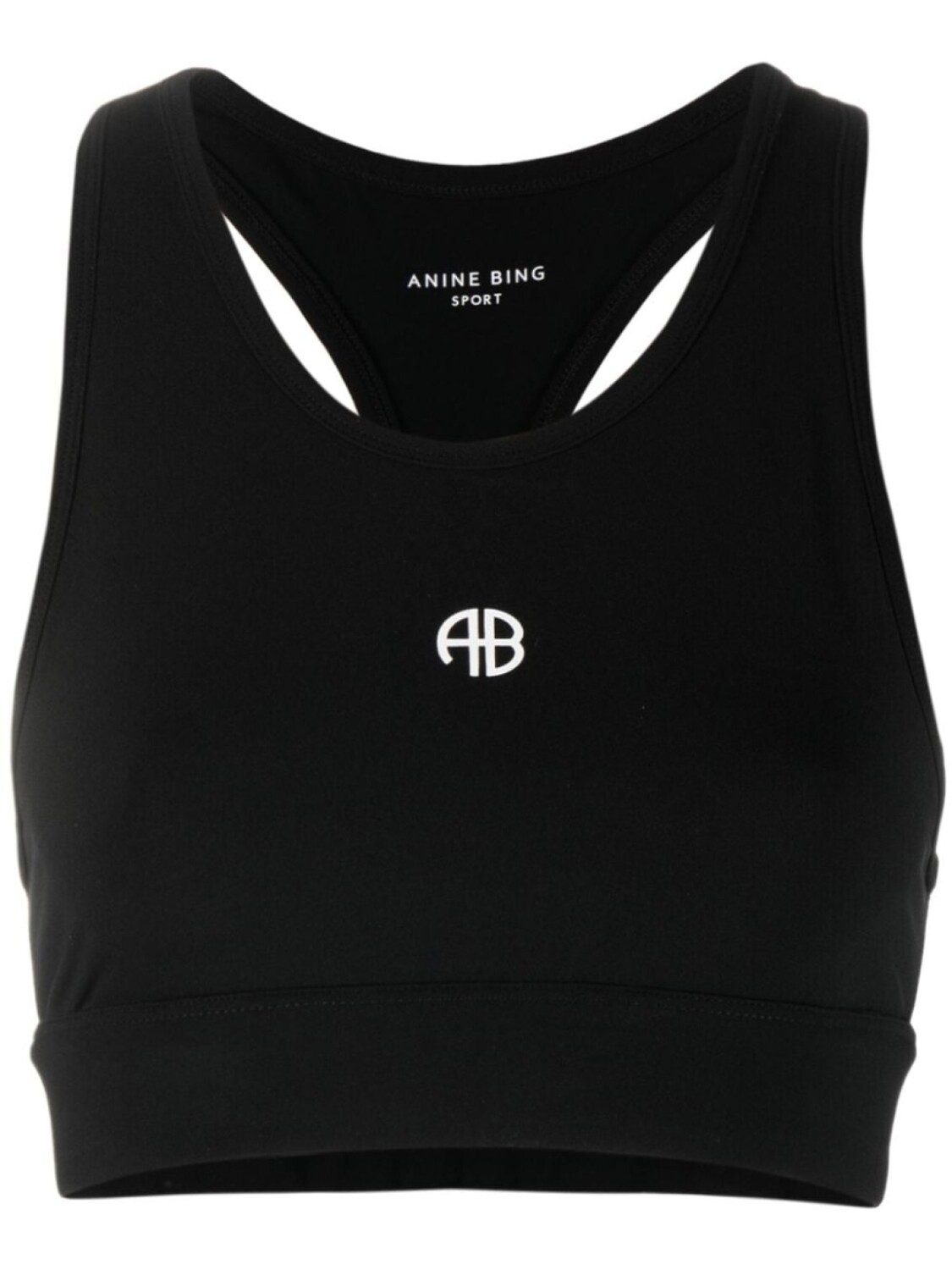 

ANINE BING спортивный бюстгальтер с логотипом, черный