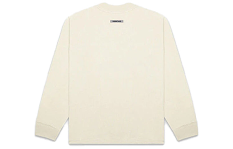 Футболка Fear of God Essentials SS20 3D Silicon Applique Boxy Long Sleeve T-Shirt 'Buttercream' FOG-SS20-412, бежевый — фото 3