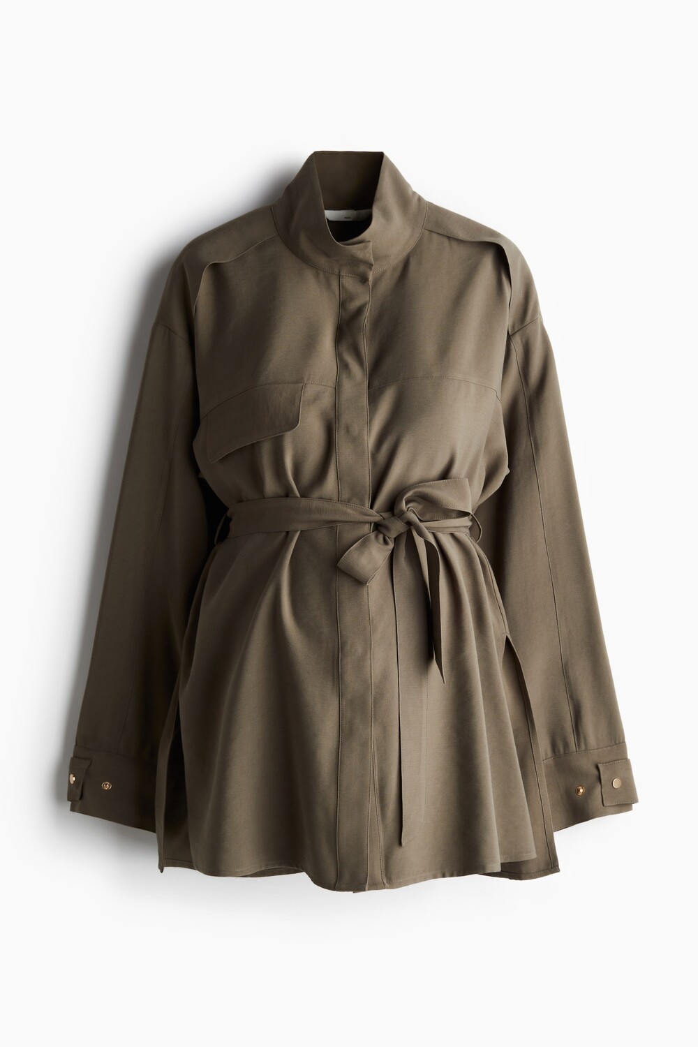 

Блузка для мамы с поясом H&M, хаки