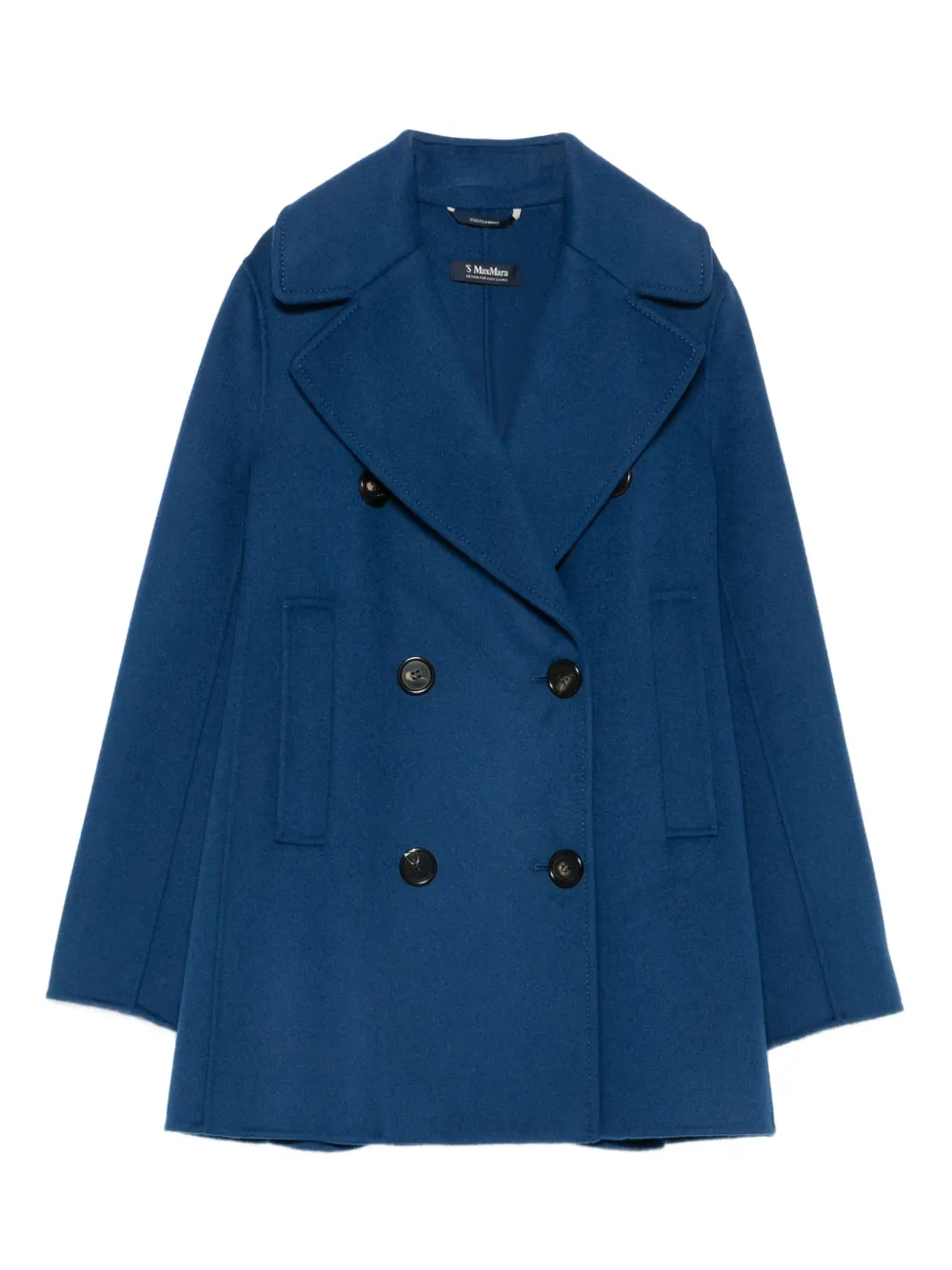 

Двубортное шерстяное пальто 'S Max Mara, синий