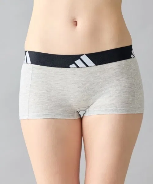 Шорты adidas с логотипом, хлопок, полиэстер, чёрный — фото 2