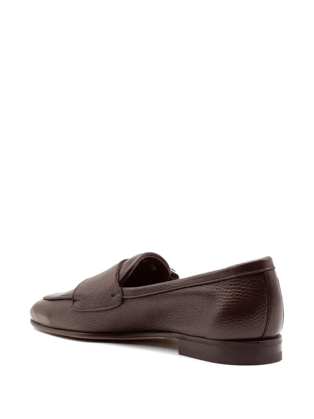 Монки с круглым носком и двойной пряжкой Berwick Shoes, коричневый — фото 3