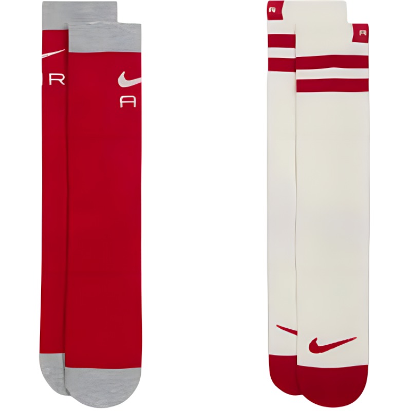 Повседневные носки Mid-Calf Unisex, 2 пары Nike, 2 pack (белый+красный) — фото 4