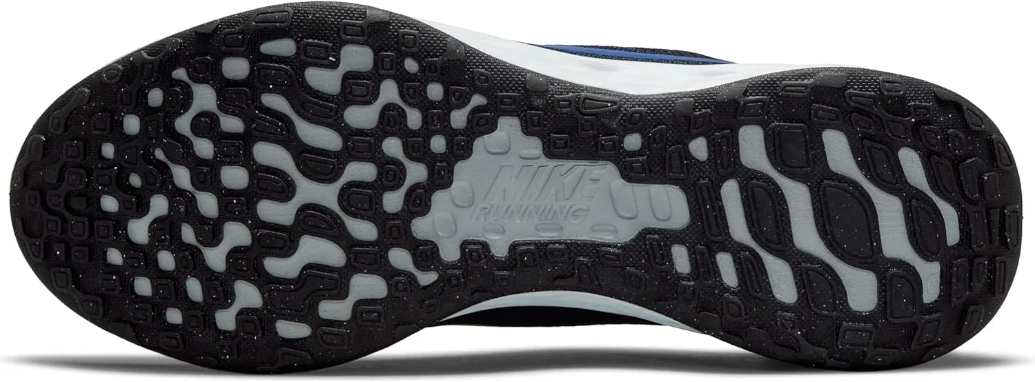 Мужские беговые кроссовки Nike Revolution, Dark Obsidian Hyper Royal Black Grey Fog — фото 4