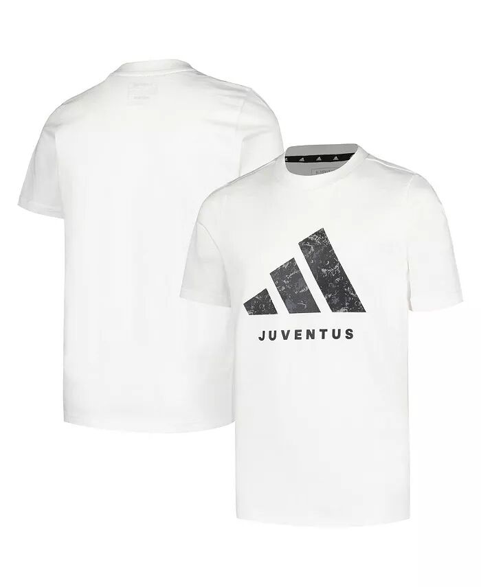 

Футболка Juventus DNA для больших мальчиков и девочек, белая adidas