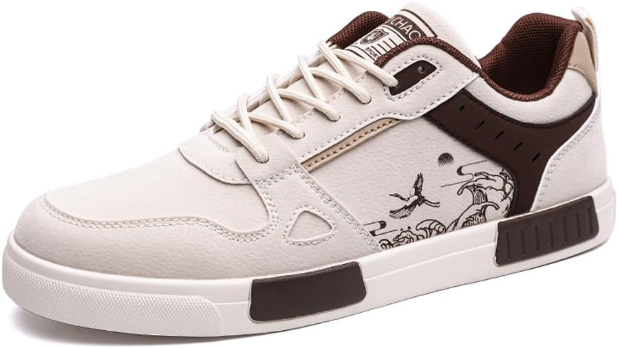 

Мужские замшевые кеды низкие повседневные для ходьбы и скейтборда Welrung, коричневый