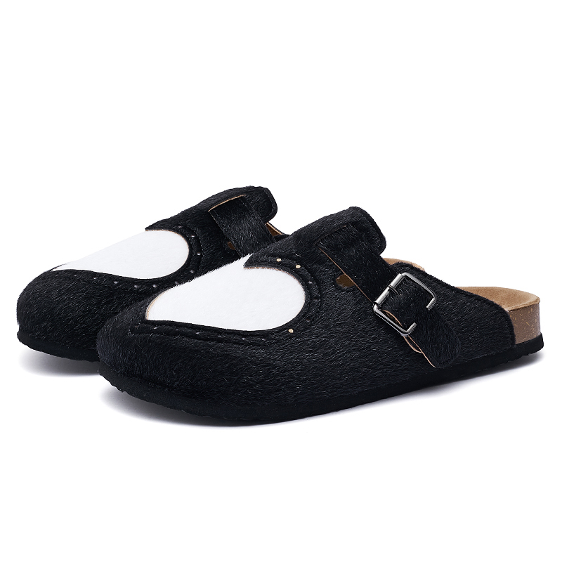 Тапочки Unisex с резиновой подошвой, устойчивой к запахам, износу и скольжению, с закрытым носком AAA SINCE 1955, черный — фото 4