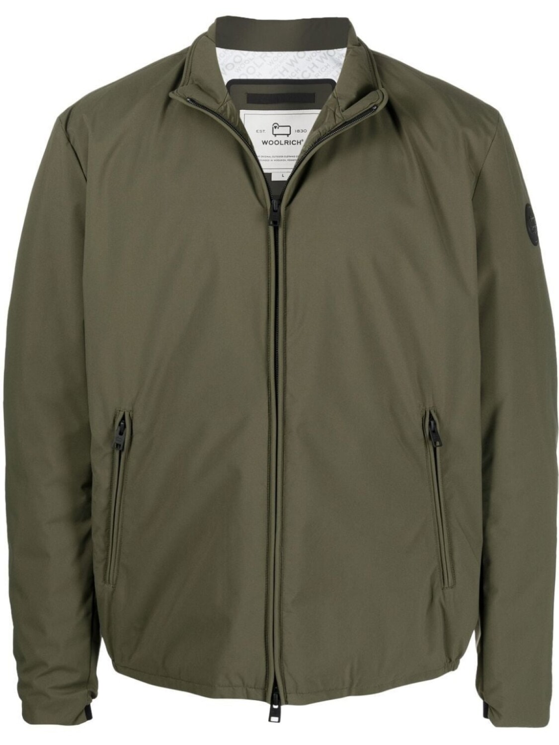 

Woolrich бомбер с нашивкой-логотипом, зеленый