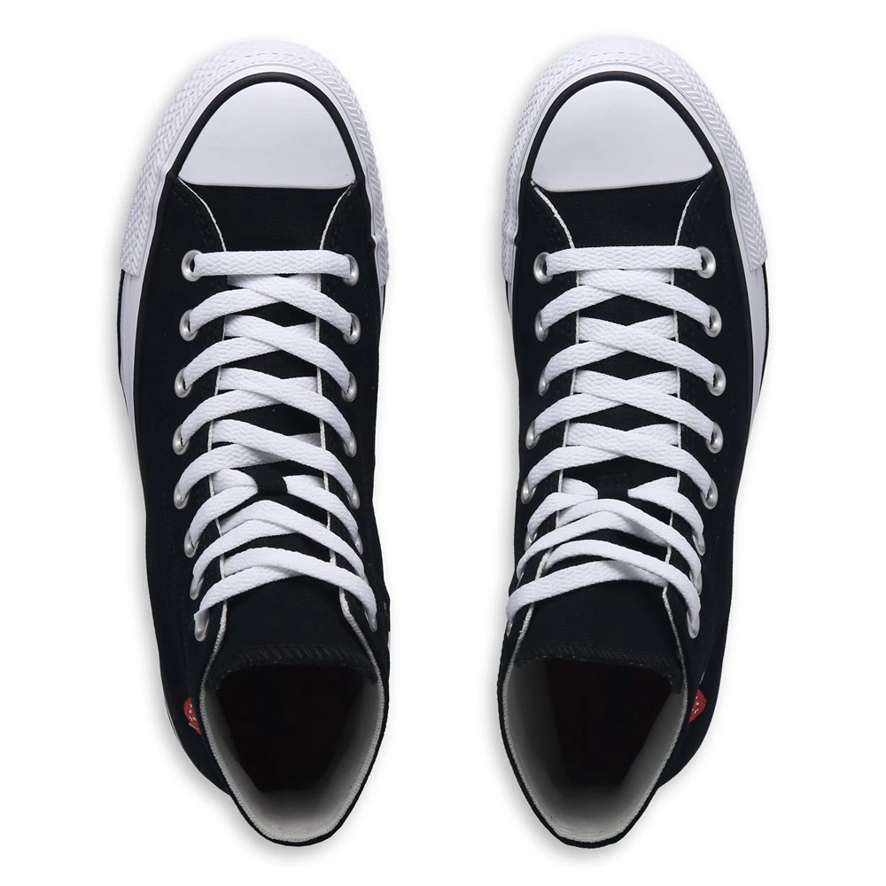 Кеды Chuck Taylor All Star высокие от Converse, черный/красные клубники — фото 4