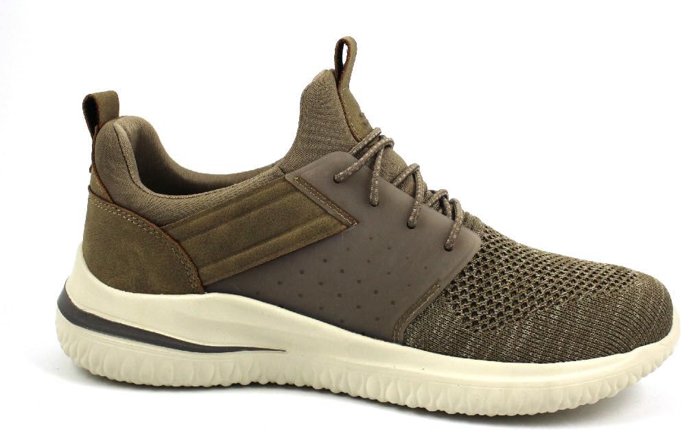 Мужские кроссовки Skechers Delson 3.0 Cicada, хаки — фото 4