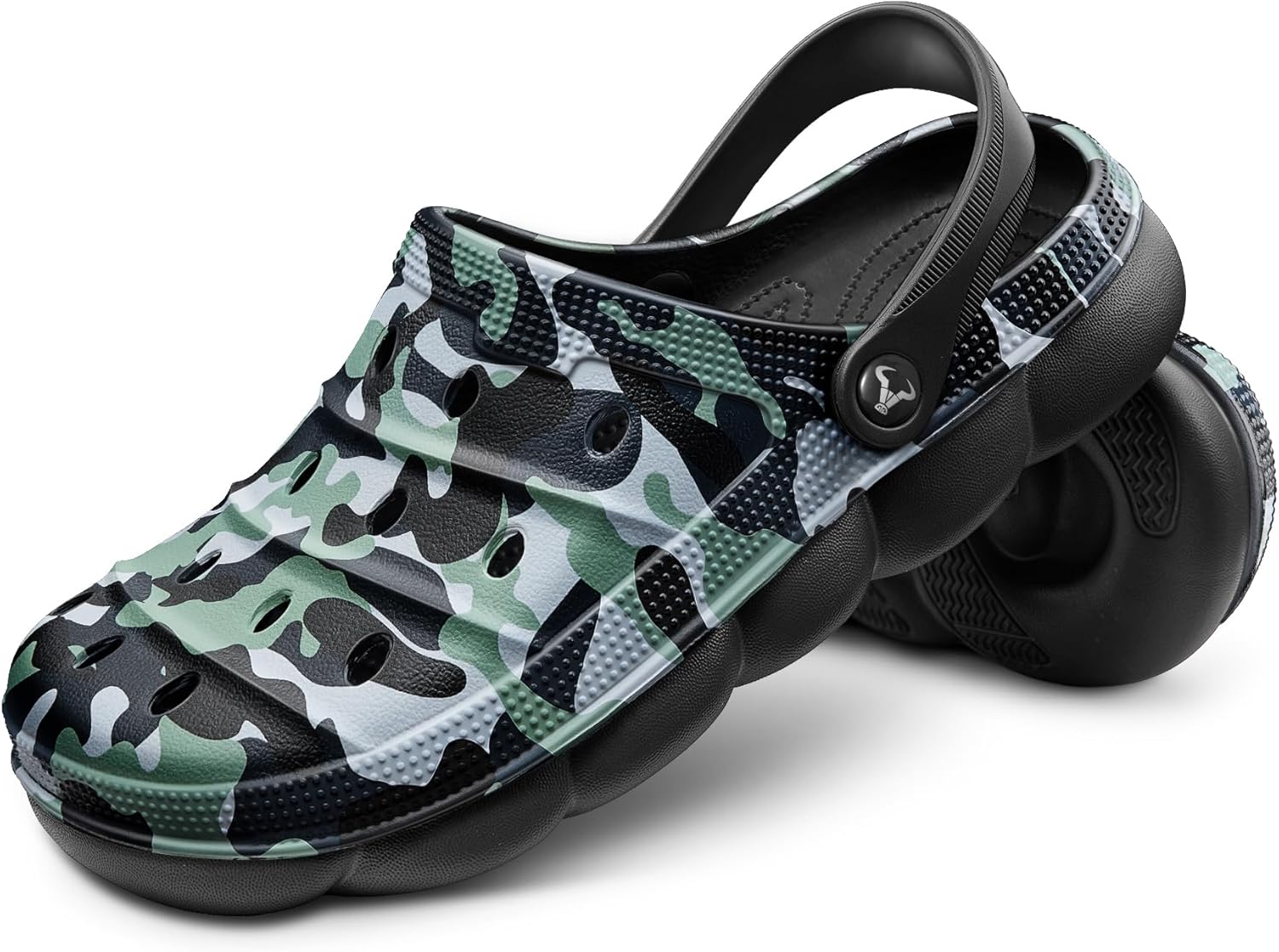 

Мужские сабо KEMISANT, слипоны для работы в саду и дворе, туфли-мюли для уборки, удобные и поддерживающие для работы дома, черный