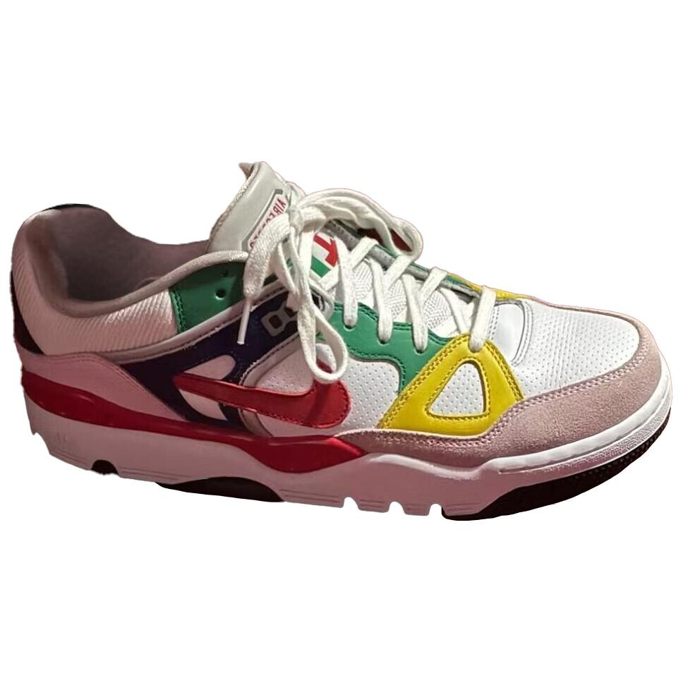 Кроссовки Nike Air Force 3 Skateboarding Shoes Men Low-top White/Black/Yellow/Green/Red, белый — фото 2